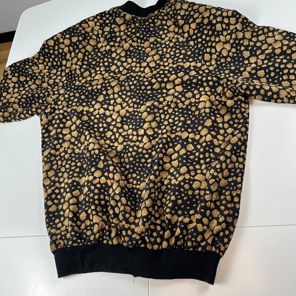 Vintage Jacques Isabelle lightweight bomber women button jacket lined synthetic - Picture 4 of 7